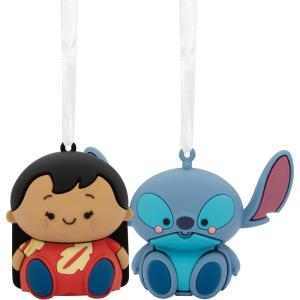 Hallmark Better Together Disney Mickey and Minnie Magnetic Christmas Ornaments, Set of 2(Lilo & Stitch)