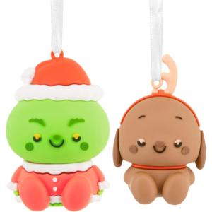 Hallmark Better Together Dr. Seuss’s How The Grinch Stole Christmas! Grinch and Max Magnetic Christmas Ornaments, Set of 2, Gifts for Dr. Seuss Fans