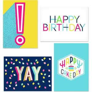 Hallmark Birthday Cards Assortment, 36 Cards with Envelopes (Pastels)(Happy Cake Day)