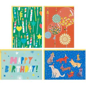 Hallmark Blank Cards Assortment, Vintage Flowers (24 Cards with Envelopes)(Dogs  Candles  Balloons)