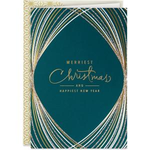 Hallmark Boxed Christmas Cards, Snowman and Cardinal (16 Cards and 17 Envelopes), (1XPX5437)(Modern Elegant Christmas Holiday Cards)