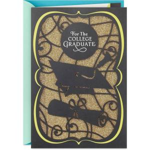 Hallmark College Graduation Card (Diploma and Graduation Cap Proud of Your Success)(College  Proud)