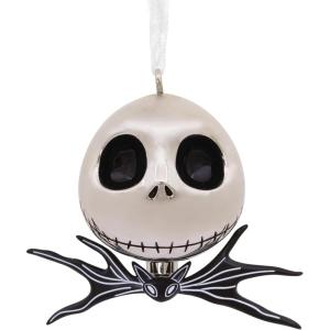 Hallmark Disney Tim Burton’s The Nightmare Before Christmas Jack Skellington Christmas Ornament, Blown Glass(Jack Skellington Metal)
