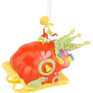 Hallmark Dr. Seuss’s How The Grinch Stole Christmas! Grinch on Sleigh Christmas Ornament, Christmas Movie Gifts