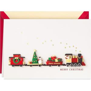 Hallmark Elegant Christmas Card (Peace & Hope)(Christmas Train)