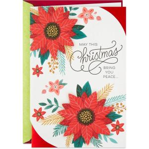 Hallmark Elegant Christmas Card (Peace & Hope)(May Christmas Bring You Peace)