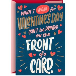 Hallmark Funny Romantic Valentine’s Day Card (Animal Love) for Husband, Wife, Boyfriend, Girlfriend(All I Need Is You)