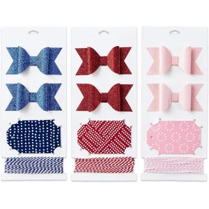 Hallmark Gift Wrapping Accessories (Blue, Red, Pink) 6 Glittery Bows, 12 Matte Gift Tags, 9 Yards of Twine for Birthdays, Christmas, Hanukkah, Valentine’s Day, Weddings, Baby Showers, Assorted