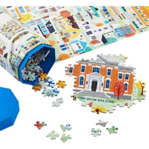 Hallmark Gilmore Girls 1,000-Piece Jigsaw Puzzle (Stars Hollow Map) Mom Gift for Mother’s Day