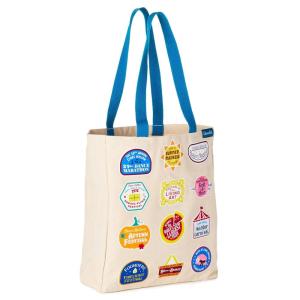 Hallmark Gilmore Girls Canvas Tote Bag (Stars Hollow Town Festivals) Mom Gift for Mother’s Day