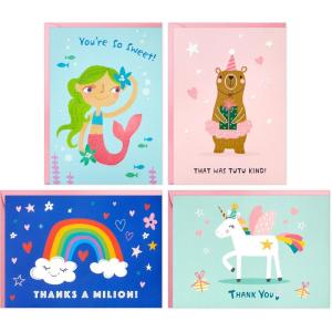 Hallmark Grade School Graduation Cards for Kids (6 Cards with Envelopes) for Preschool, Kindergarten, 6th Grade, 8th Grade and Middle School Graduates(Mermaid and Unicorn)