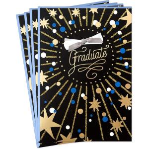 Hallmark Graduation Cards, Best Wishes (4 Cards with Envelopes)(Best Wishes  4 Cards with Envelopes)