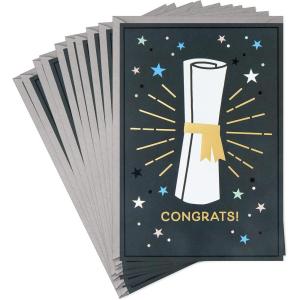 Hallmark Graduation Cards, Diploma Day (10 Cards with Envelopes)(Diploma Day  10 Cards)