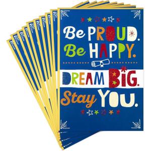 Hallmark Graduation Cards, Dream Big (10 Cards with Envelopes)(Dream Big  10 Cards with Envelopes)