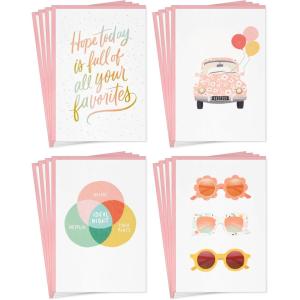 Hallmark Greeting Card Assortment (16 Blank Cards with Envelopes, 4 Designs) for Mother’s Day, Birthdays, Galentine’s Day, Thinking of You