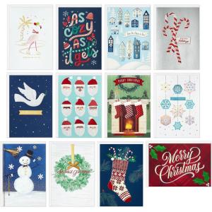 Hallmark Handmade Christmas Card Assortment (12 Cards and Envelopes, Refill Pack Card Organizer Box)(Holiday Refill Pack)