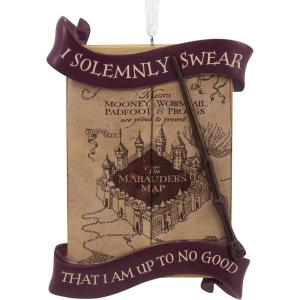 Hallmark Harry Potter Books and Wand Christmas Ornament(Marauder’s Map)