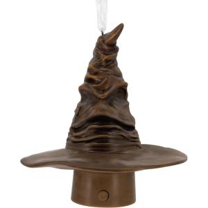 Hallmark Harry Potter Stacked Books with Wand Christmas Ornament,Resin, 2.23 x 2.75 x 2.28 inches, (0002HCM9130)(Sorting Hat)