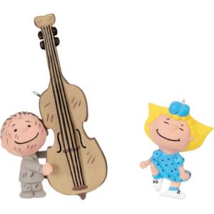 Hallmark Keepsake 1.02″ Mini Christmas Ornament 2024, Peanuts Winter Fun With Snoopy, Gifts for Peanuts Fans(Sally and Pigpen)