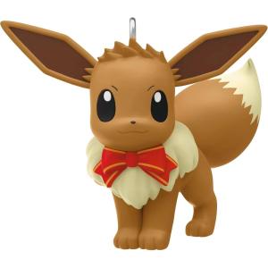 Hallmark Keepsake 1.25″ Mini Christmas Ornament 2025, Pokémon Holiday Rowlet, Gifts for Gamers(Holiday Eevee)