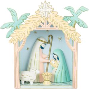 Hallmark Keepsake Christmas Ornament 2023, A Child is Born Nativity, Papercraft, Religious Gift(For Unto You)