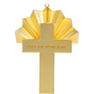 Hallmark Keepsake Christmas Ornament 2023, Angel of Adoration, Religious Gifts(God’s Love Shines Bright)