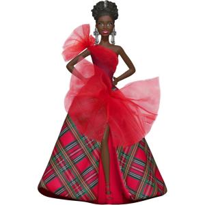 Hallmark Keepsake Christmas Ornament 2024, 2024 Latina Holiday Barbie, Gifts for Her(2024 Black Holiday Barbie)