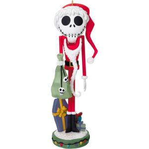 Hallmark Keepsake Christmas Ornament 2024, Disney Tim Burton’s The Nightmare Before Christmas Oogie Boogie With Sound and Motion, Gifts for Disney Fans(Santa Jack Skellington)