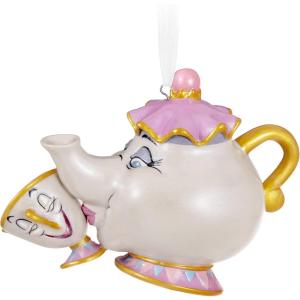 Hallmark Keepsake Christmas Ornament 2025, Disney Beauty and The Beast Belle with The Wardrobe, Gifts for Disney Fans(Mrs. Potts and Chip)