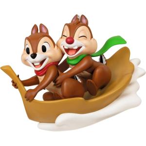 Hallmark Keepsake Christmas Ornament 2025, Disney Chip and Dale Candy Cane Catapult, Gifts for Disney Fans(Snow Much Fun!)