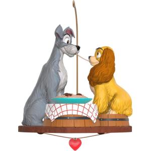 Hallmark Keepsake Christmas Ornament 2025, Disney Lady and The Tramp 70th Anniversary Spaghetti Supper, Gifts for Disney Fans(Spaghetti Supper)