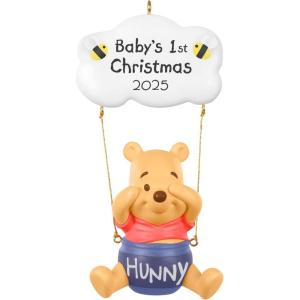 Hallmark Keepsake Christmas Ornament 2025, Disney Winnie The Pooh Baby’s First Christmas 2025, Gifts for Disney Fans