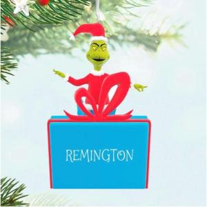 Hallmark Keepsake Christmas Ornament 2025, Dr. Seuss’s How The Grinch Stole Christmas! A Change of Heart, Christmas Movie Gifts(Merry Grinchmas Personalized)