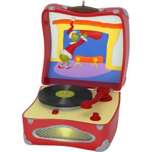 Hallmark Keepsake Christmas Ornament, Dr. Seuss’s How the Grinch Stole Christmas! You’re a Mean One, Mr. Grinch Musical, Christmas Movie Gifts(Grinch Record Player)