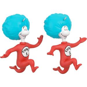 Hallmark Keepsake Christmas Ornaments 2024, Dr. Seuss’s The Cat in the Hat Thing One and Thing Two, Set of 2, Gifts for Dr. Seuss Fans(The Cat in the Hat Thing 1 and Thing 2)