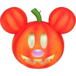Hallmark Keepsake Halloween Ornament 2025, Disney Lilo & Stitch Spooky Stitch Jack-o’-Lantern with Light, Gifts for Disney Fans(Mickey Jack-o’-Lantern with Light)