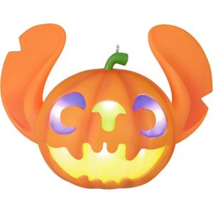 Hallmark Keepsake Halloween Ornament 2025, Disney Lilo & Stitch Spooky Stitch Jack-o’-Lantern with Light, Gifts for Disney Fans(Stitch Jack-o’-Lantern with Light)