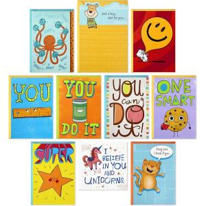Hallmark Kids Encouragement Cards Assortment (Pack of 10 Cards with Envelopes)