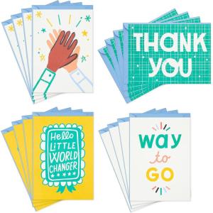 Hallmark Little World Changers Kids Thank you and Blank Cards Assortment (24 Cards and Envelopes)(Little World Changers)
