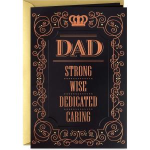 Hallmark Mahogany Fathers Day Card for Dad, Husband, or Boyfriend (Keep This Family Running Smoothly)(Strong  Wise  Dedicated  Caring)