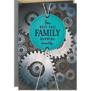 Hallmark Mahogany Fathers Day Card for Dad, Husband, or Boyfriend (Keep This Family Running Smoothly)(You Keep This Family Running Smoothly)