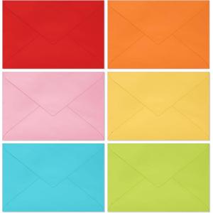 Hallmark Multicolor Bulk Envelope Assortment (100 Envelopes) Red, Orange, Yellow, Pink, Lime Green, Turquoise Blue