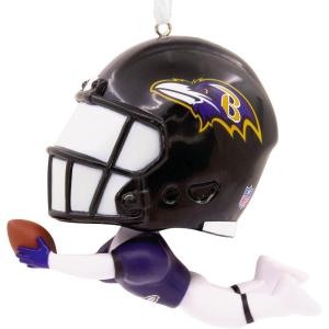 Hallmark NFL Baltimore Ravens Bouncing Buddy Christmas Ornament(Baltimore Ravens Bouncing Buddy Diving)
