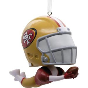 Hallmark NFL Seattle Seahawks Bouncing Buddy Christmas Ornament(San Francisco 49ers Bouncing Buddy Diving)