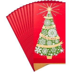 Hallmark Pack of Christmas Money or Gift Card Holders, ‘Tis the Season (10 Cards with Envelopes)(Thinking of You  10 Money Holders with Envelopes)