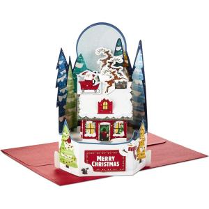 Hallmark Paper Wonder Displayable Pop Up Christmas Card (Ornament)(Santa’s Delivery Pop Up)