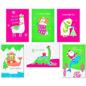 Hallmark Pastel Boxed Christmas Card Assortment (24 Cards and Envelopes) Hope, Unity, Kindness(Bright Holiday Card Assortment)