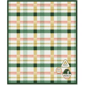 Hallmark Peanuts Beagle Scouts Picnic Blanket With Bag, Snoopy & Woodstock Plaid Blanket(Picnic Blanket)
