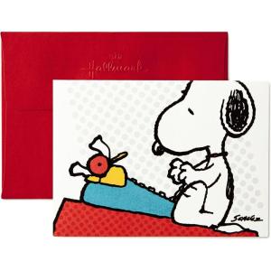 Hallmark Peanuts Blank Cards, Snoopy Typing (10 Cards with Envelopes)