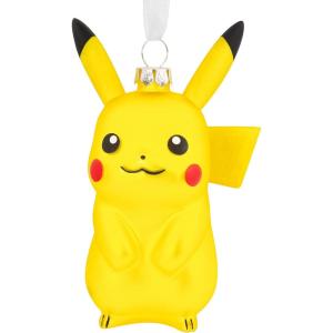 Hallmark Pokémon Poké Ball Christmas Ornament, Blown Glass(Pikachu)